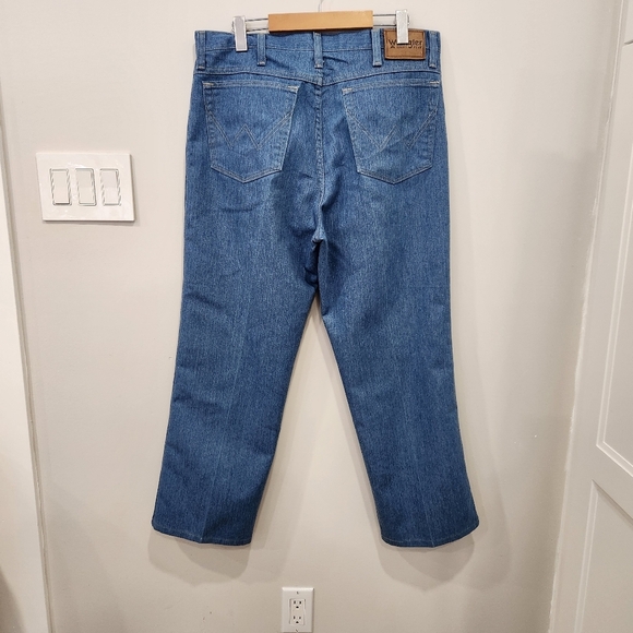 Wrangler Rugged Wear Jeans Men’s 36x30 (Fits36x28) Blue Baggy Leg Denim Workwear - Picture 3 of 12
